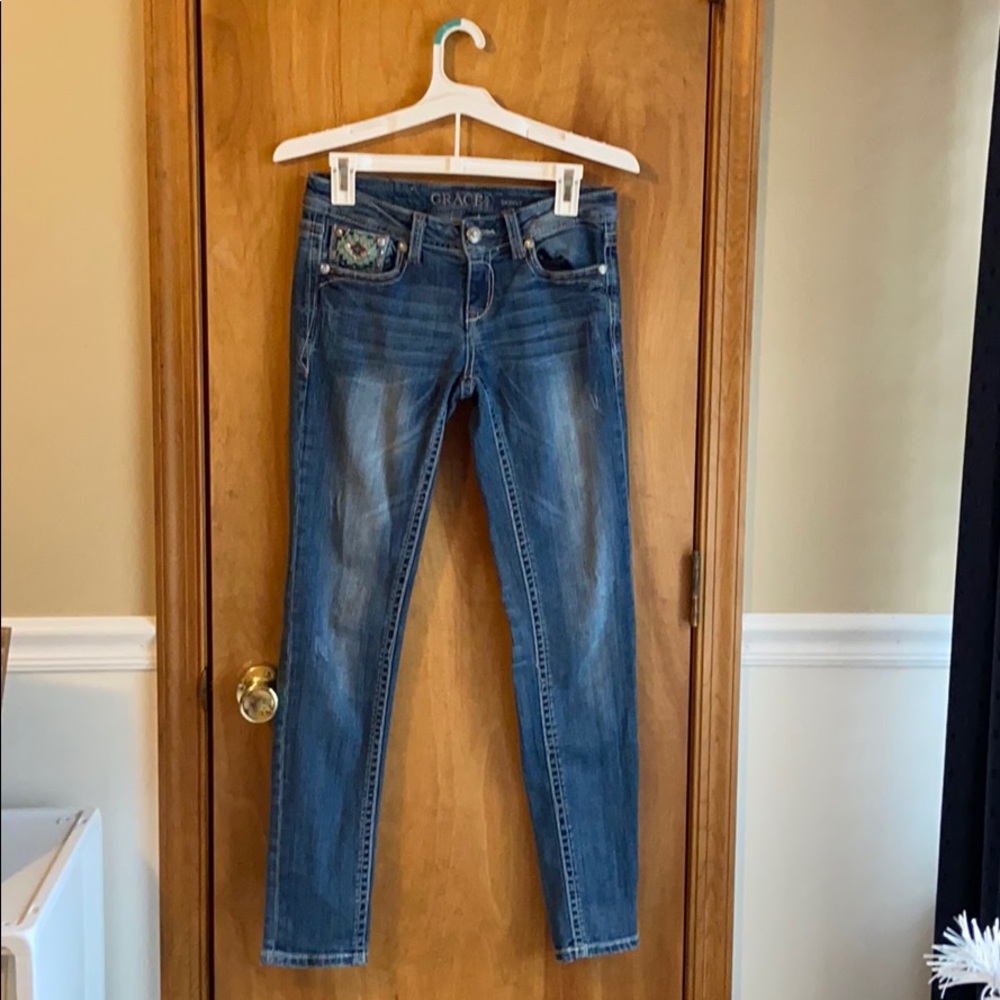 Grace in LA Western Jeans